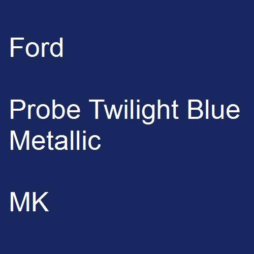 Ford, Probe Twilight Blue Metallic, MK.